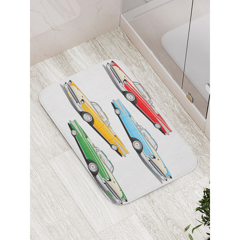 Roadsters Old Vintage Bath Mat