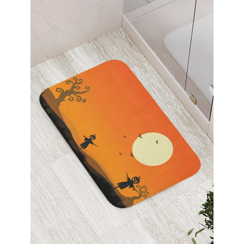 Scary and Bats Bath Mat