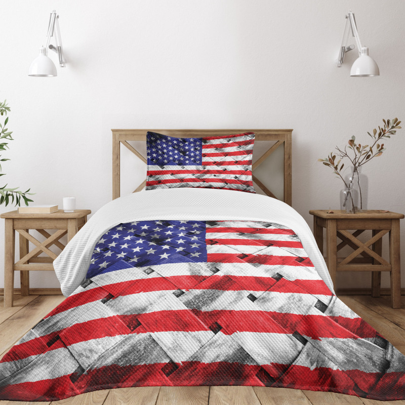 Fourth of July Day National Bedspread Set