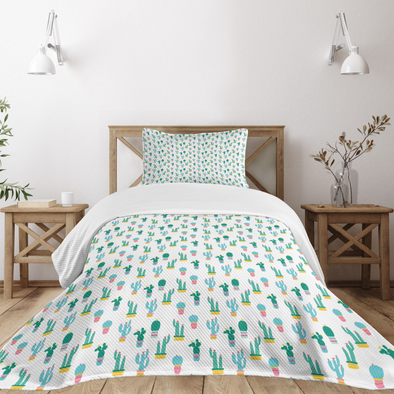 Prickle Plant in Pots Bedspread Set