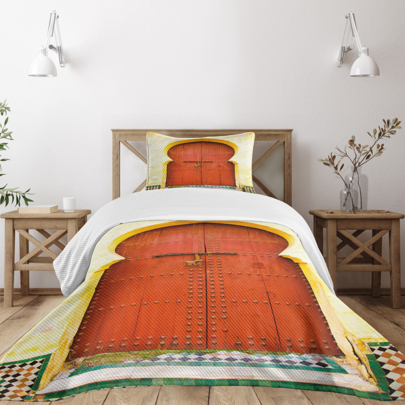 Historic Moroccan Door Bedspread Set