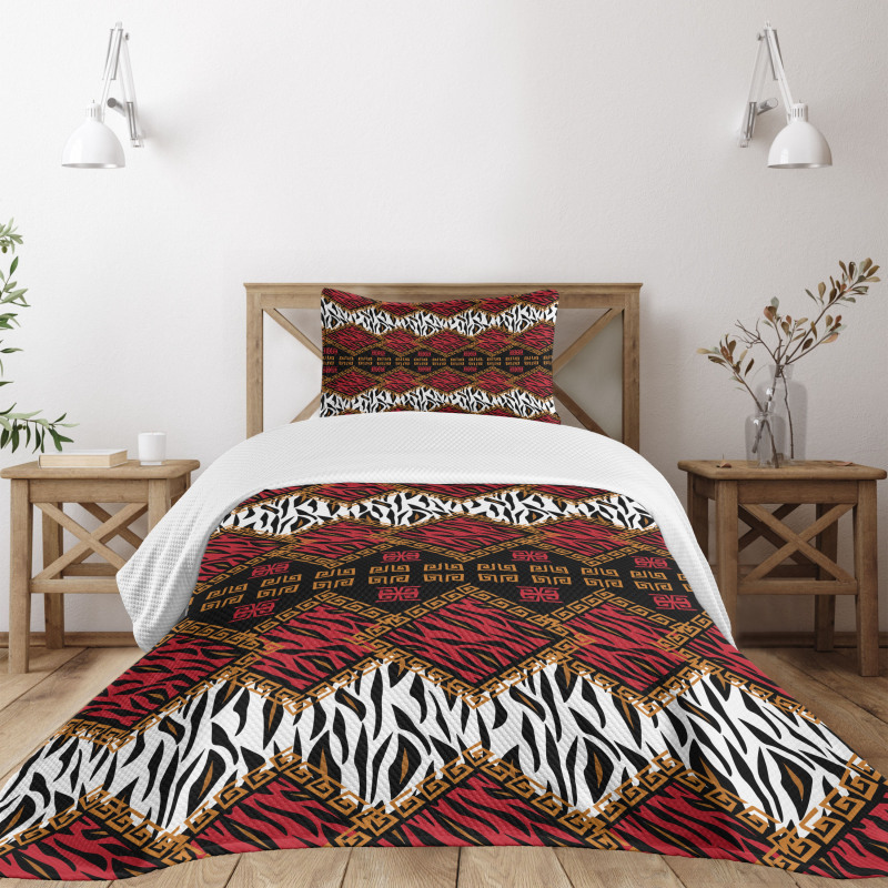 Wildlife Animal Skin Bedspread Set