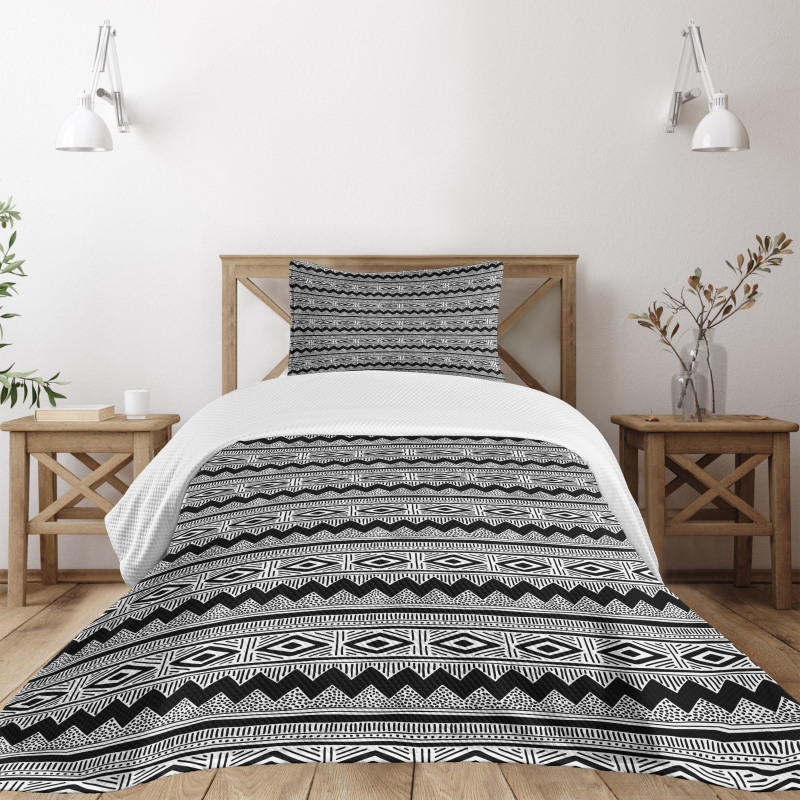 Zİgzags Native Details Bedspread Set