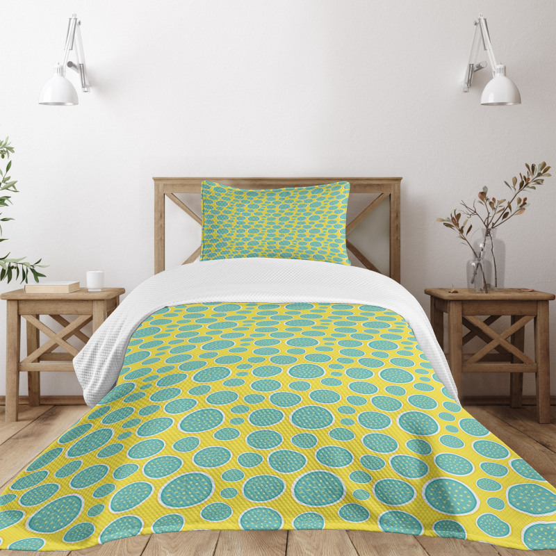 Abstract Halved Watermelons Bedspread Set