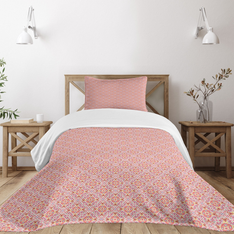 Vibrant Colors Intricate Bedspread Set