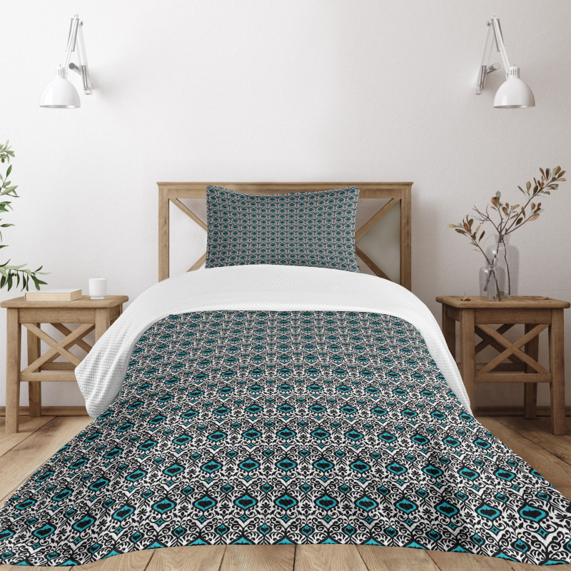 Folkloric Vivid Ikat Art Bedspread Set