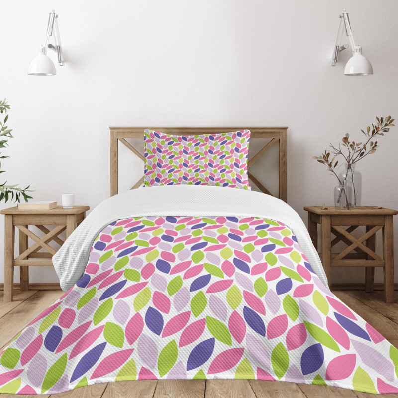 Botanic Leaf Pattern Bedspread Set