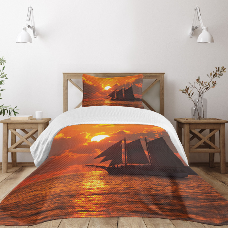 Sunset in Key Florida Bedspread Set
