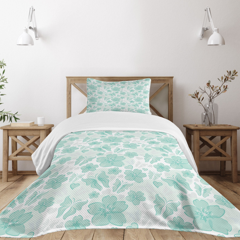 Spring Butterflies Bedspread Set