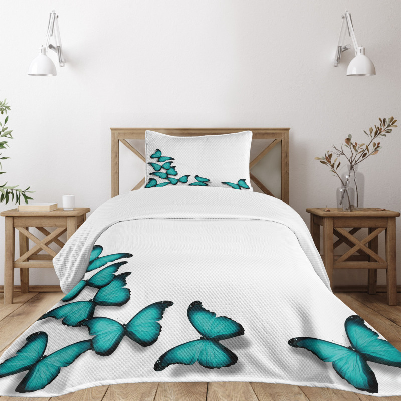 Sunny Butterflies Morphs Bedspread Set