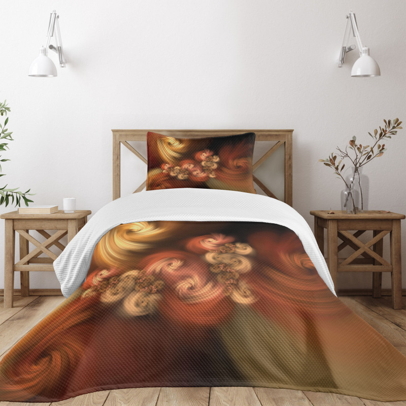 Fractal Spiral Bedspread Set