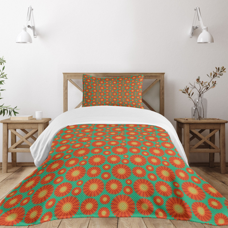 Summer Petals Bedspread Set