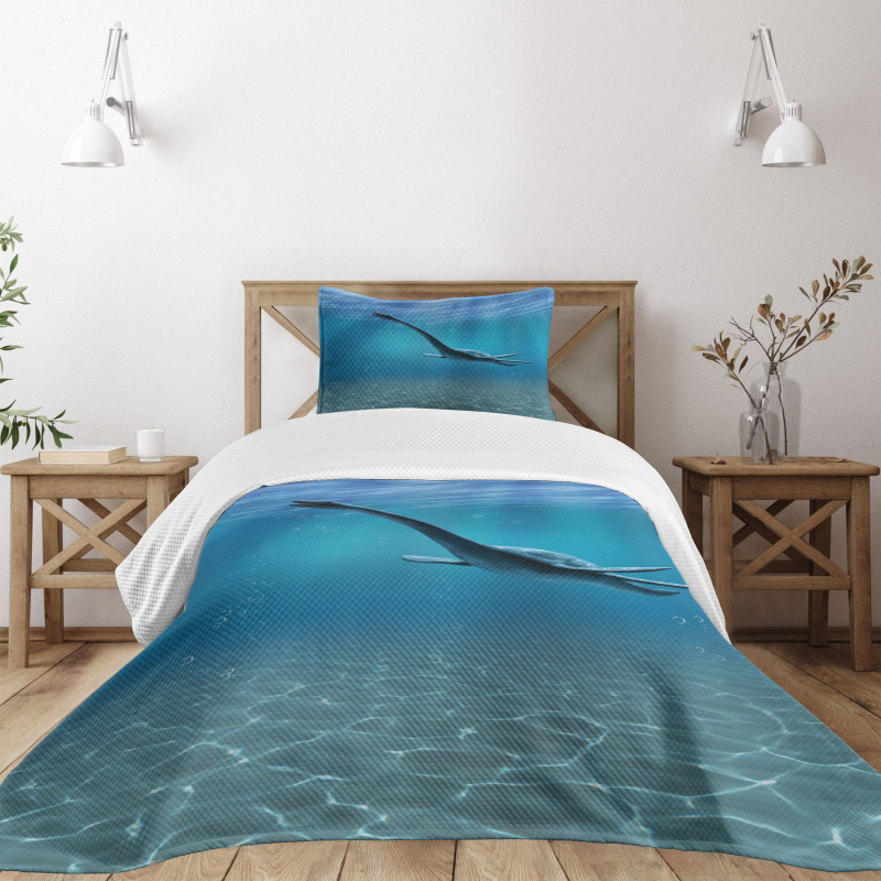 Aquatic Dinosaur Bedspread Set