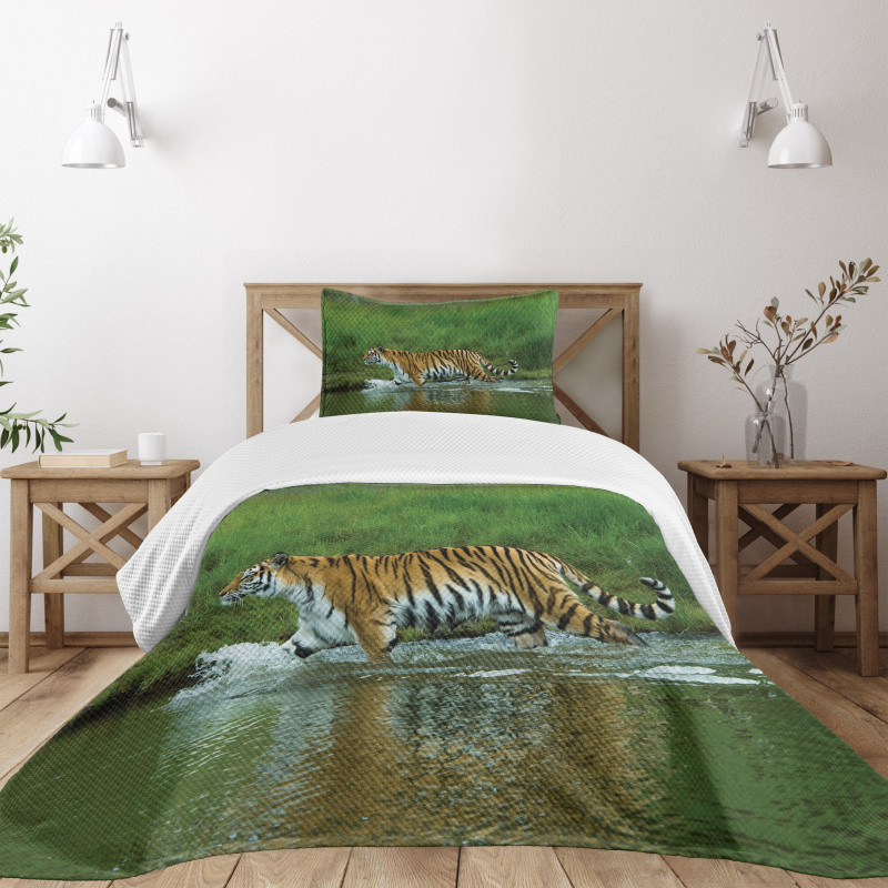 Siberian Tiger Panthera Bedspread Set