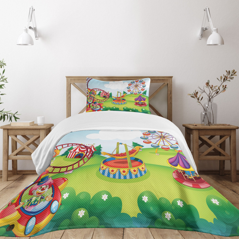 Circus and Theme Park Bedspread Set