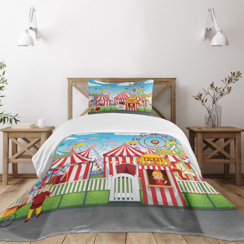 Carnival Many Rides Bedspread Set