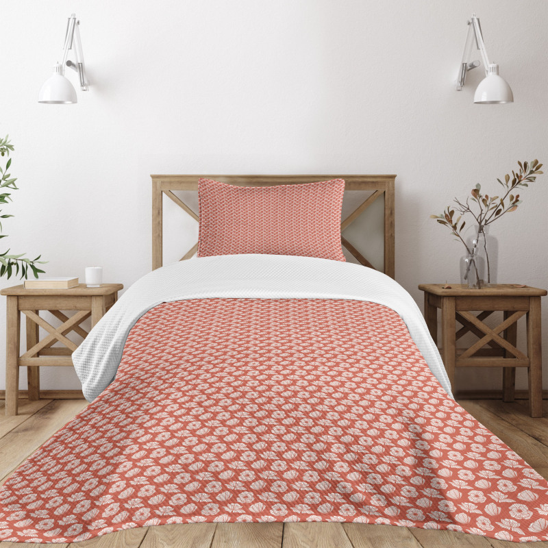 Retro Design Poppy Flowers Bedspread Set