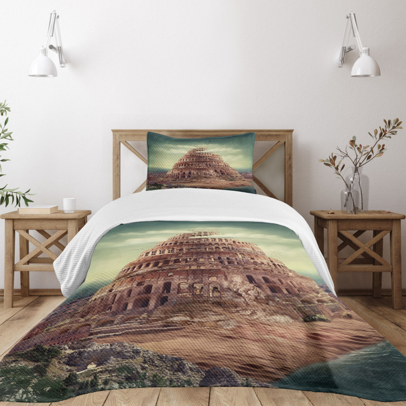 Tower Of Babel Clouds Bedspread Set