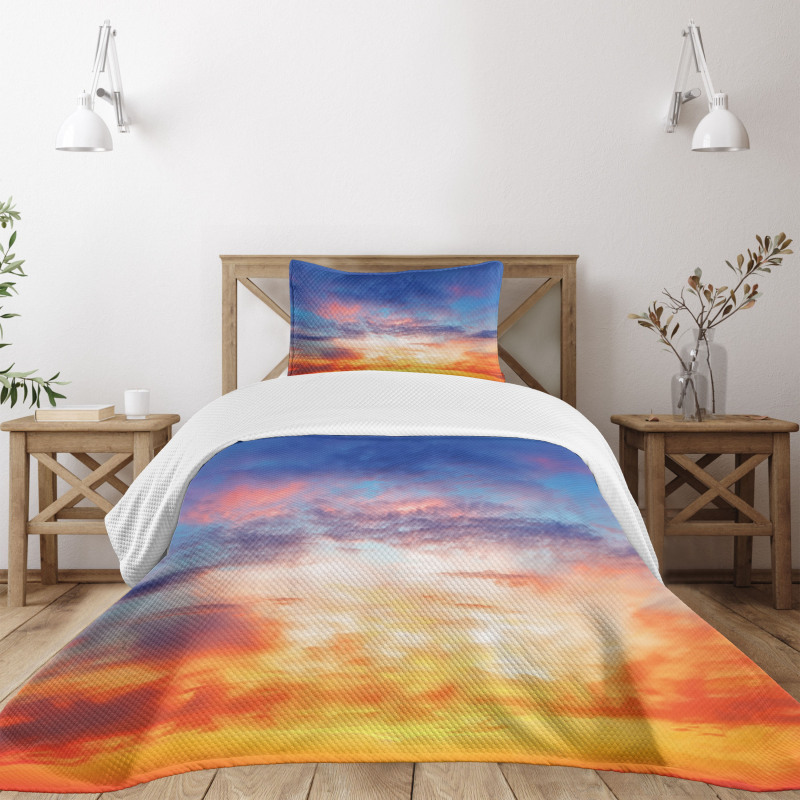 Sunset Cloudscape Sky Bedspread Set