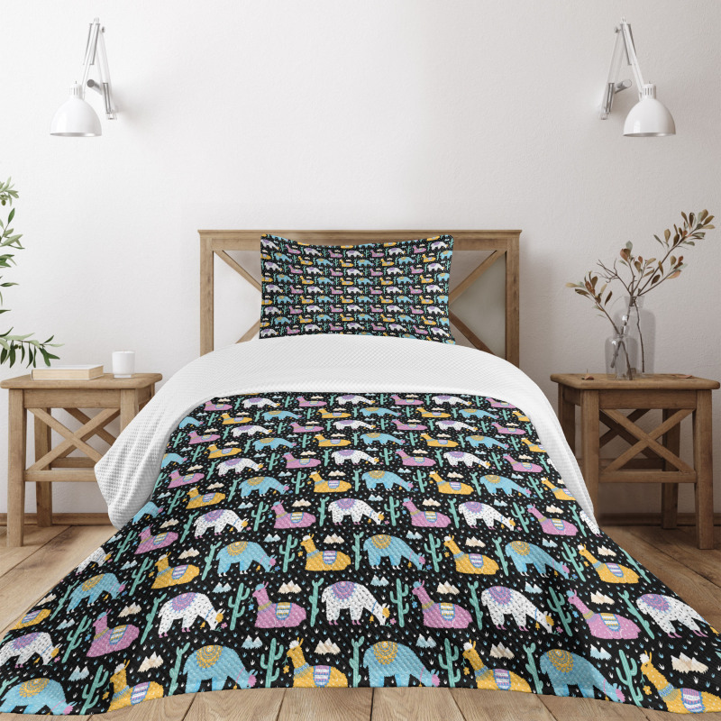 Orient Fluffy Animals Cactus Bedspread Set