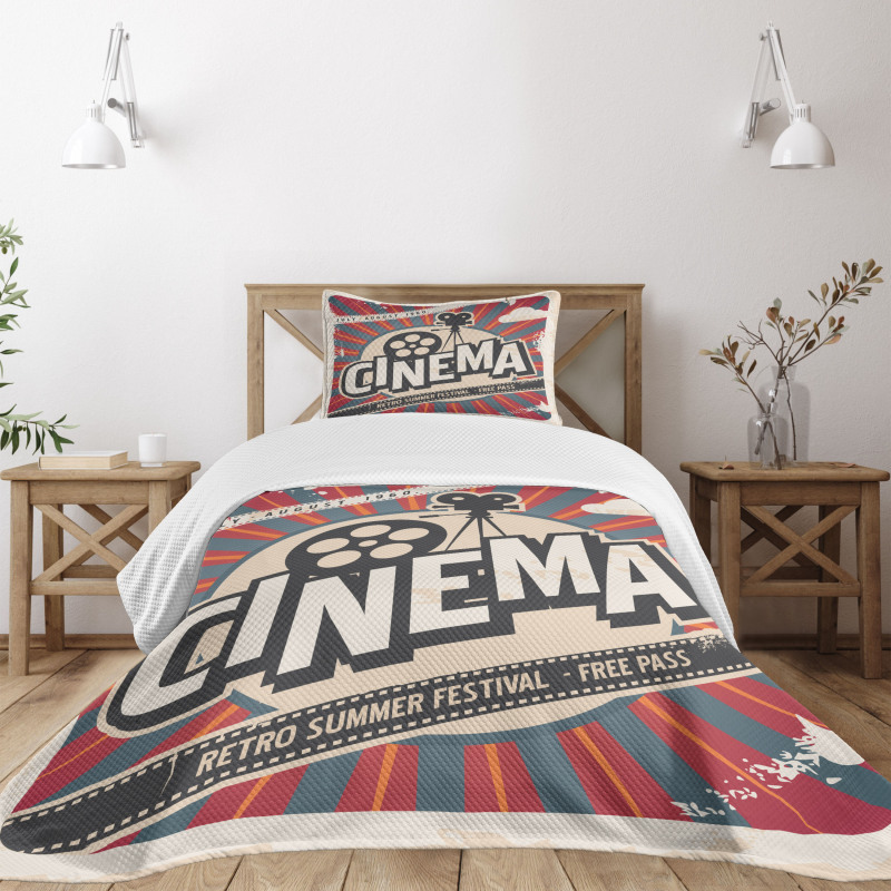 Vintage Cinema Movie Star Bedspread Set