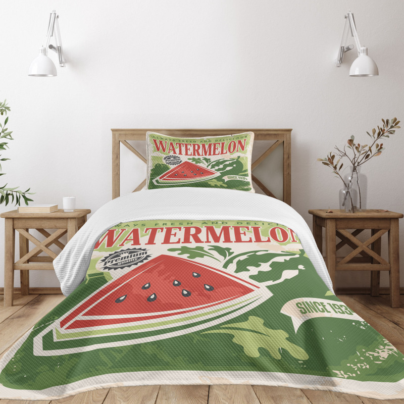 Old Faded Funny Graphic Bedspread Set