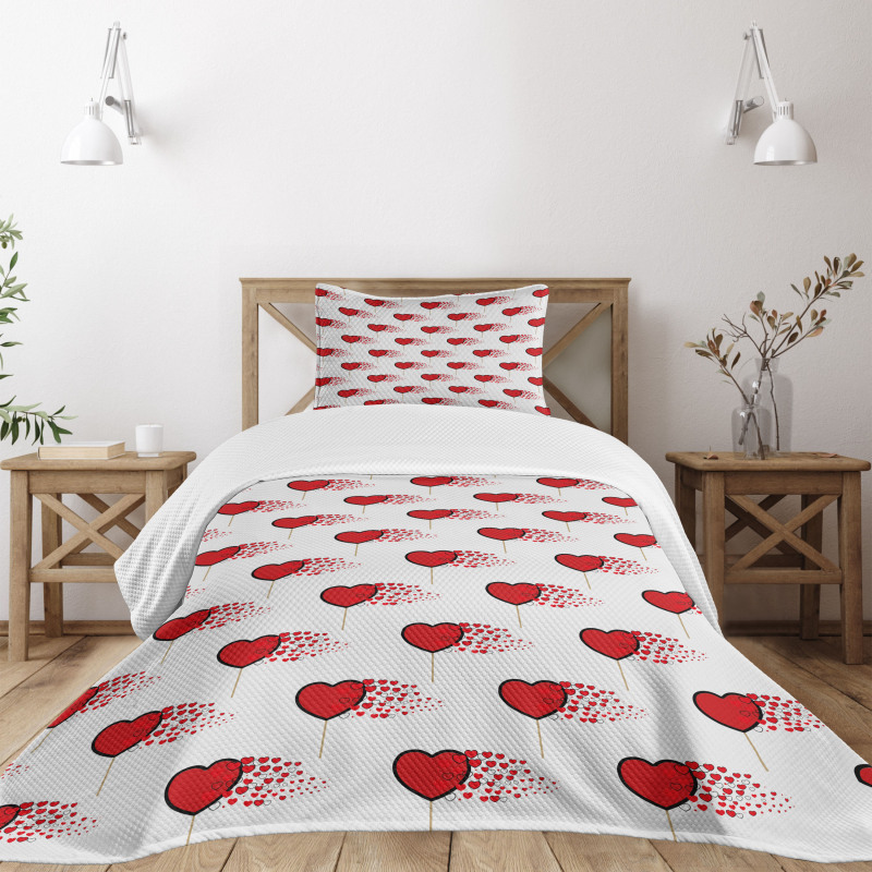 Hearts Lollipops Bedspread Set