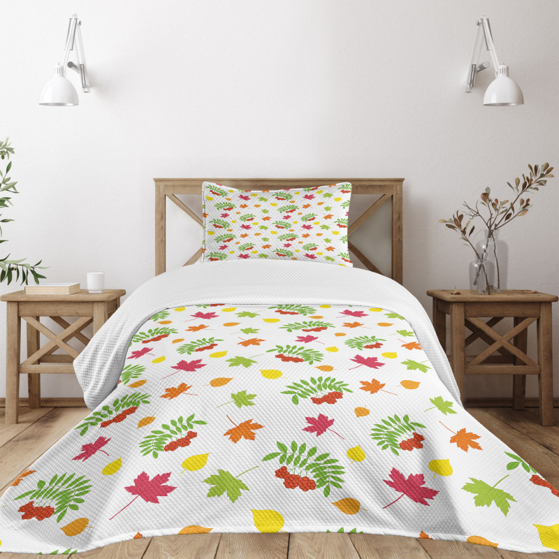 Colorful Simplistic Fall Bedspread Set