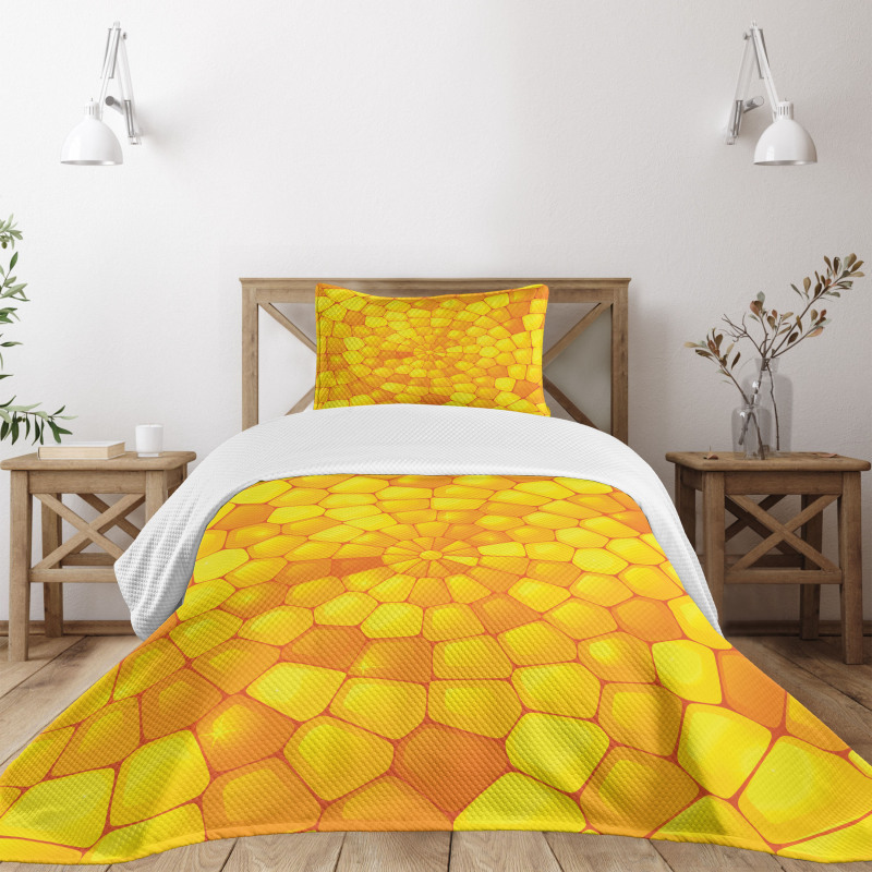 Abstract Corn Pattern Bedspread Set