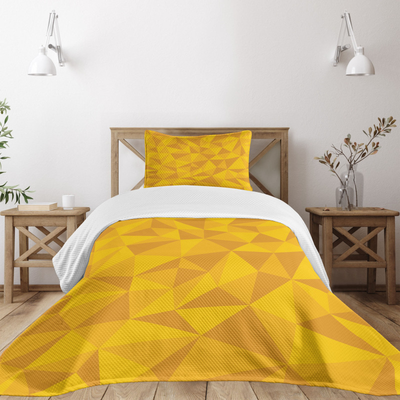 Abstract Mosaic Design Bedspread Set