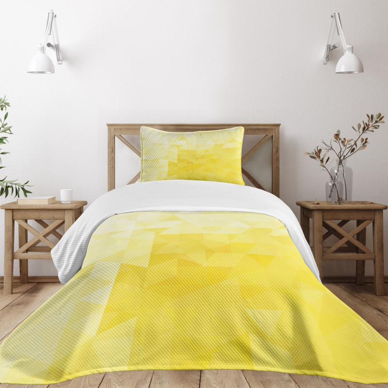 Retro Triangles Mosaic Bedspread Set