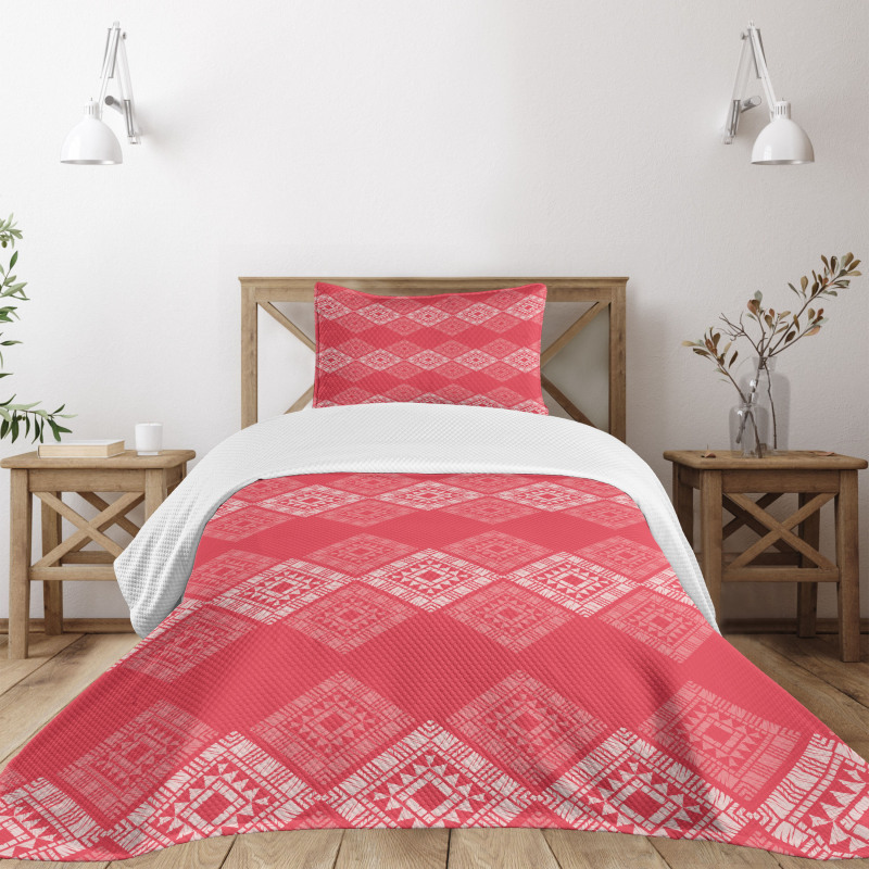 Square and Triangle Forms Bedspread Set