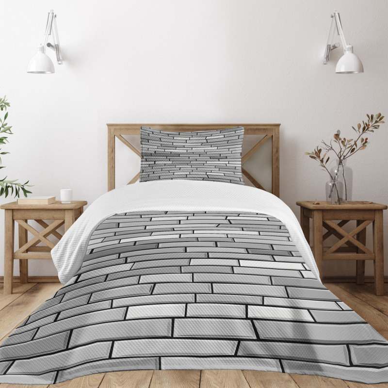 Brick Wall English Style Bedspread Set