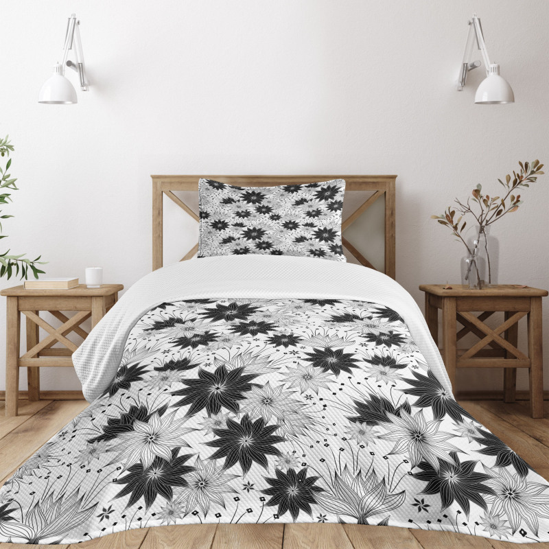 Flowers Bridal Floral Bedspread Set