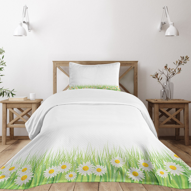 Daisies in the Grass Bedspread Set