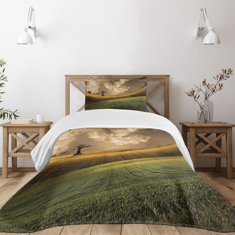 Landscape Sky Tree Bedspread Set