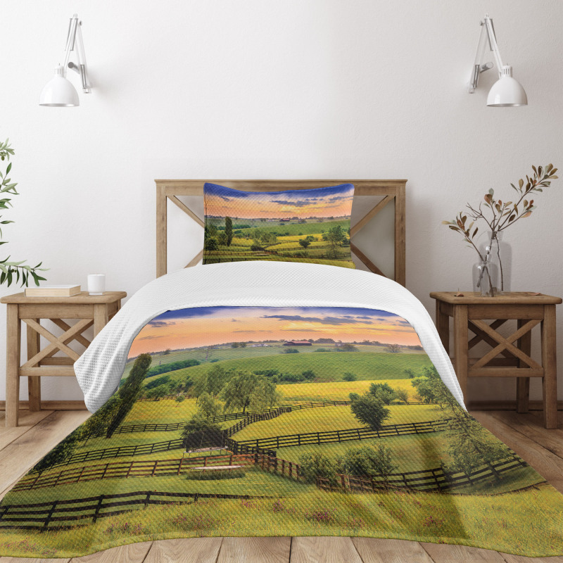 Surreal Countryside Bedspread Set