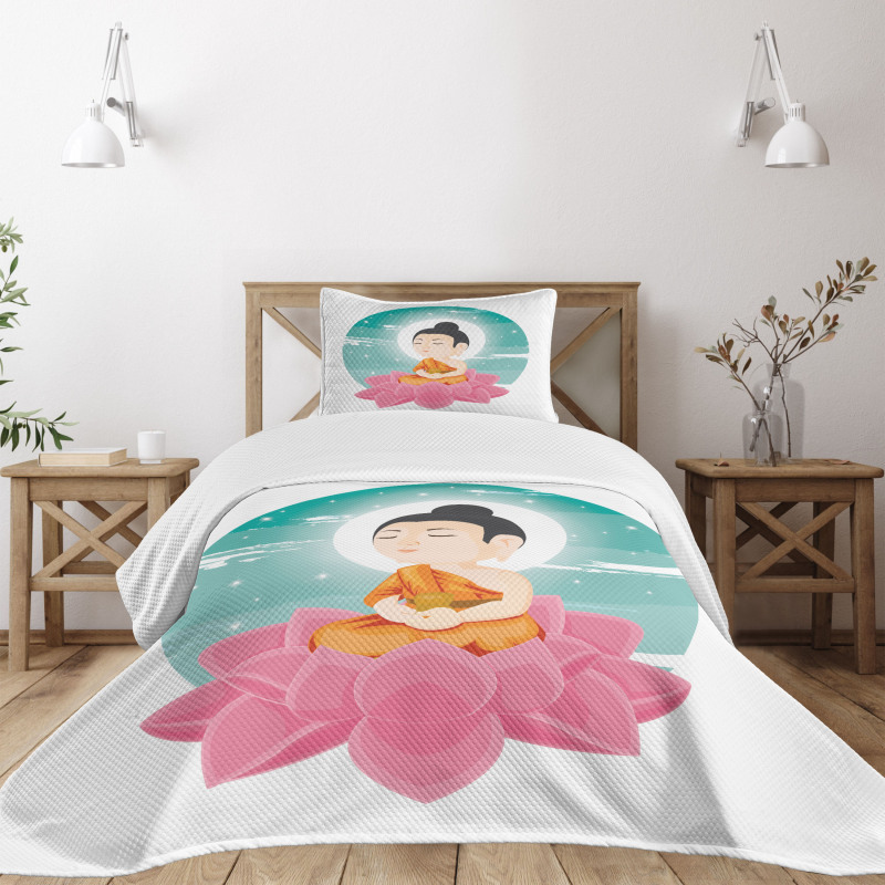 Meditation Lotus Art Bedspread Set