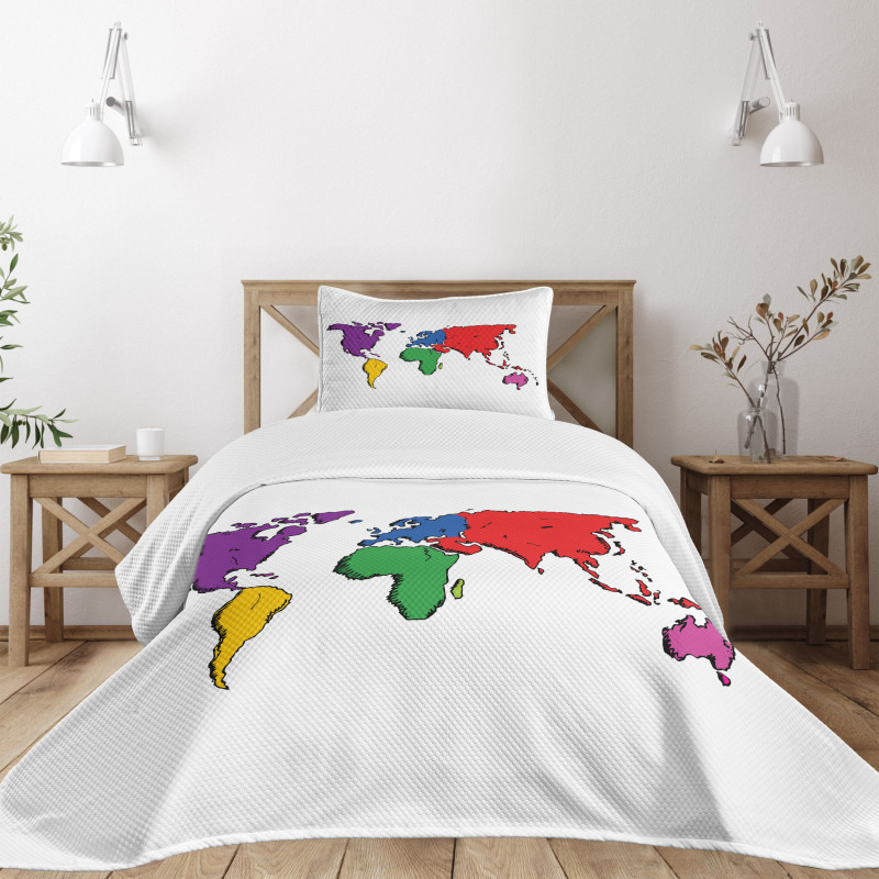 Educational Modern Bedspread Set