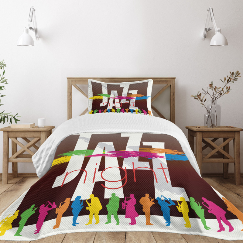 Jazz Performers Retro Bedspread Set