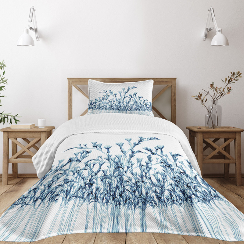 X-Ray Floral Nature Bedspread Set