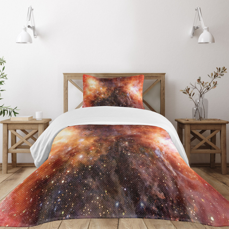 Gas Cloud in Deep Space Bedspread Set