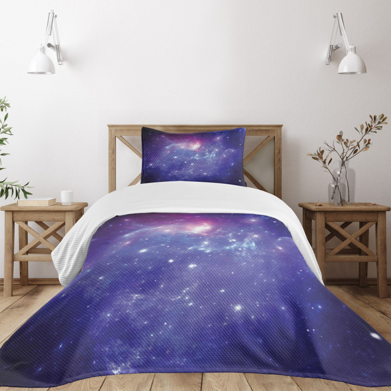 Milky Way Galaxy Stars Bedspread Set