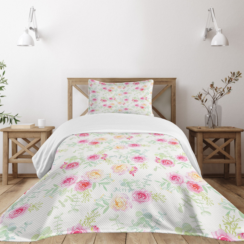 Retro Painting Bedspread Set