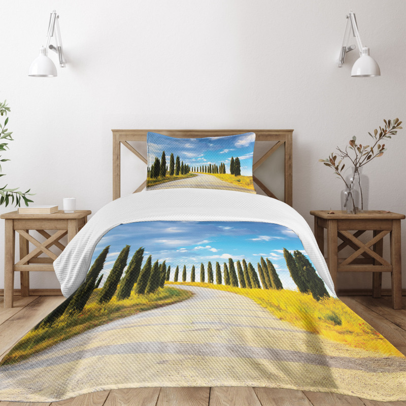 Mediterranean Trees Bedspread Set