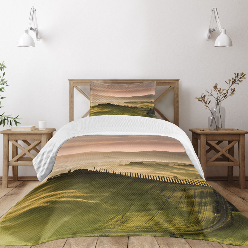 Trees Meadows Countryside Bedspread Set