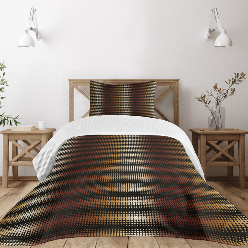 Dotted Continued Pattern Bedspread Set