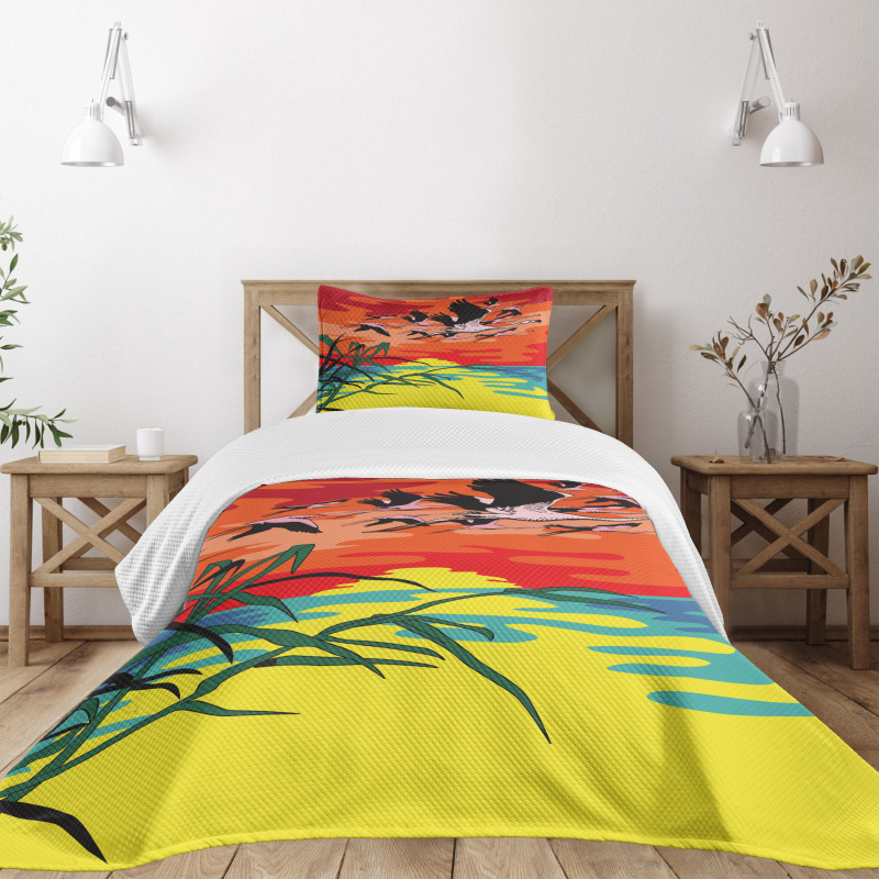 Birds in the Air Art Bedspread Set