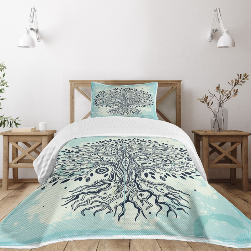 Creative Chinese Bonsai Tree Bedspread Set