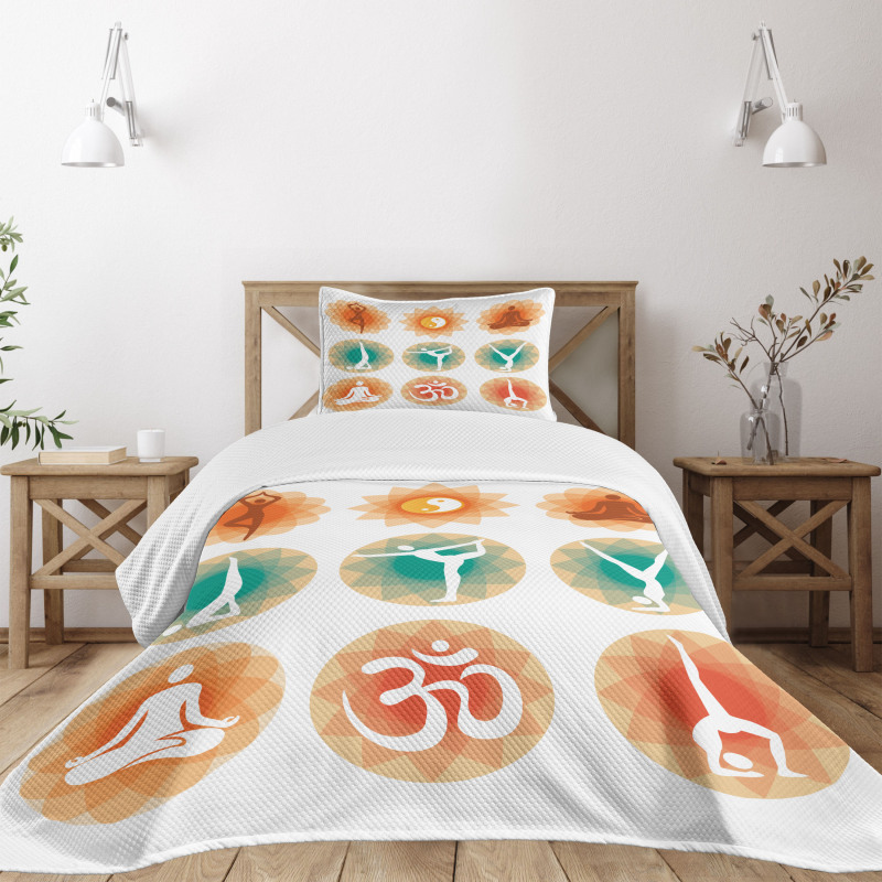 Mental Spirits Pattern Bedspread Set